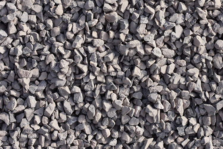 Close up of aggregate - 2-6mm limestone