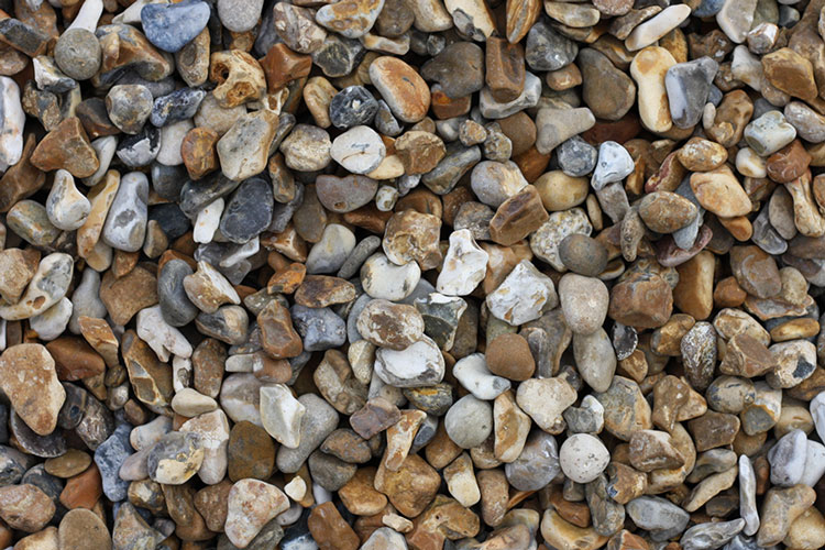 Close up of aggregate - 20mm gravel