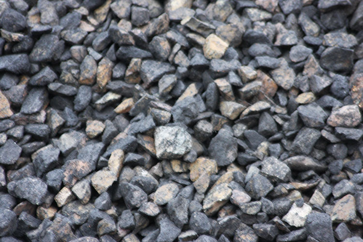 Close up of aggregate - type 1 track ballast
